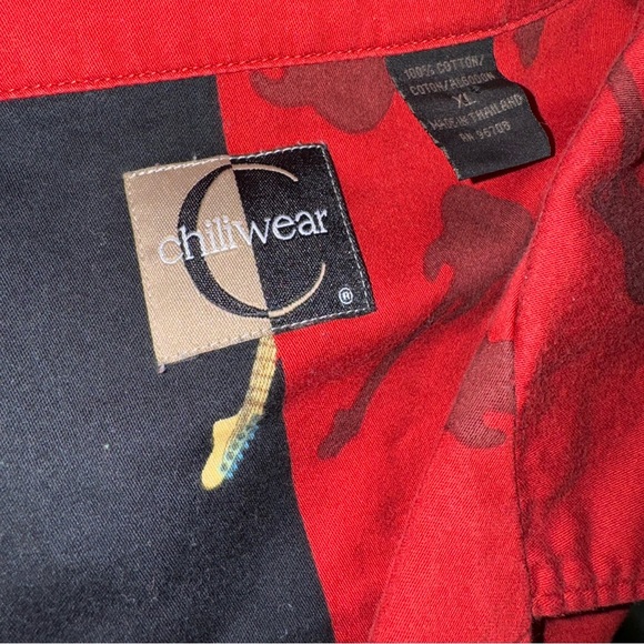 Chillwear Y2K frog guitar all over print graphic Button Front Shirt XL - Picture 12 of 12